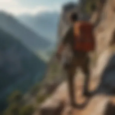 Ambition and Drive of Leos A determined individual climbing a mountain symbolizing ambition.