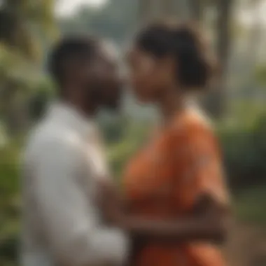 The Landscape of Love and Connections A serene landscape symbolizing the journey of finding love in Liberia