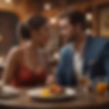 The New Era of Virtual Connections A depiction of a couple having a virtual date through a dating platform