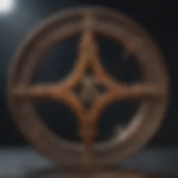 An abstract representation of numerology with mystical symbols