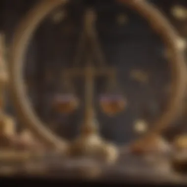 The Intersection of Libra and Numerology Symbolic representation of Libra with numerological elements