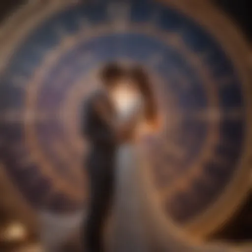 Astrological chart illustrating marriage predictions
