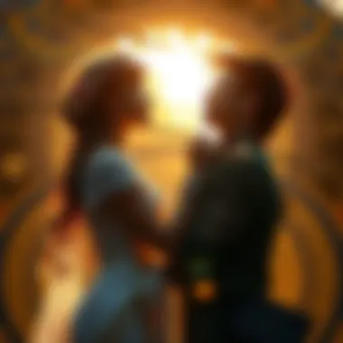 Symbolic representation of love and destiny