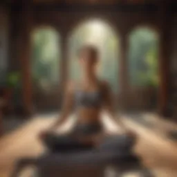 A serene environment for Nadi Shodhana Pranayama practice