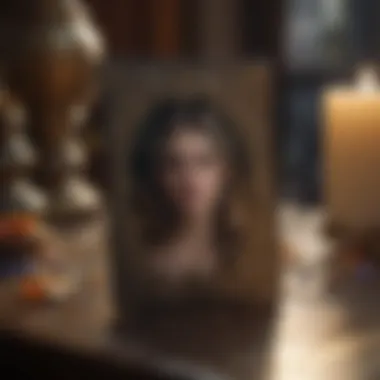 Tarot and Spiritual Connection A tranquil setting with a crystal and a tarot card, showcasing the connection between tarot and spirituality