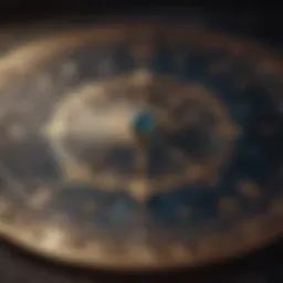 Celestial map showcasing zodiac constellations