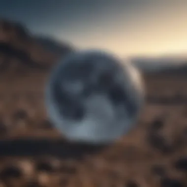 Harnessing Lunar Energy A serene landscape under a full moon, symbolizing magical energy