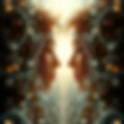 An abstract representation of soulmate connection