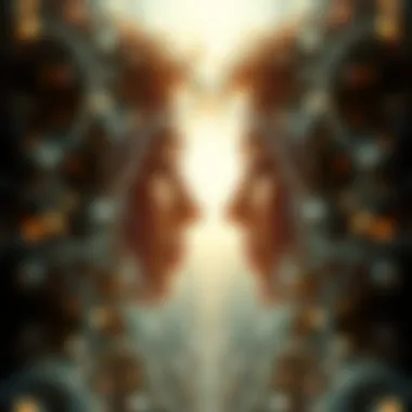 An abstract representation of soulmate connection