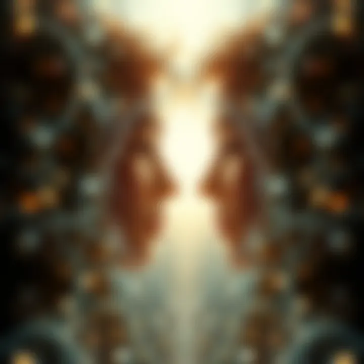 An abstract representation of soulmate connection