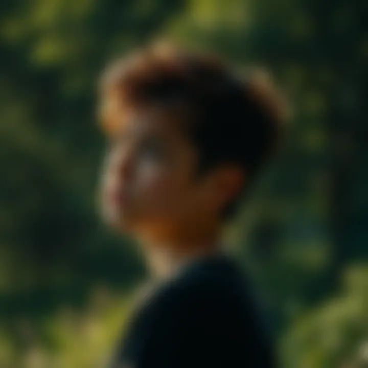 A person contemplating their soulmate name in a serene environment