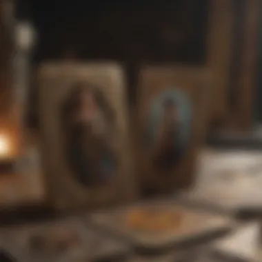 Tarot Card Spread A tarot card spread showcasing a variety of cards and their meanings