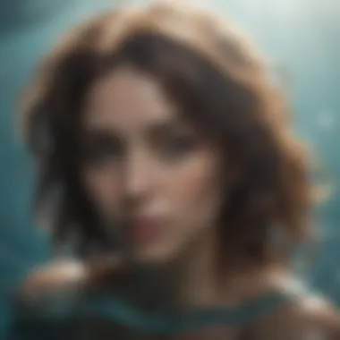 Oceanic Depths: Pisces Symbolism A serene ocean scene symbolizing the emotional depth of Pisces.