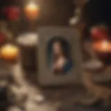 Tarot cards spread on a mystical background, symbolizing insight and guidance in love.