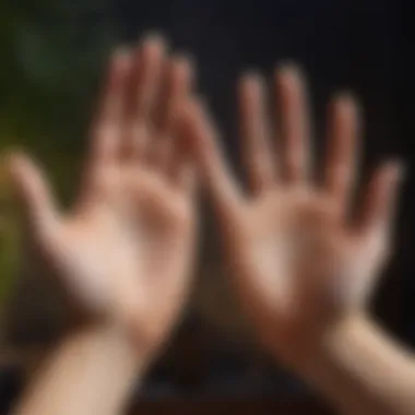 Cultural Perspectives on Palmistry A collage showcasing diverse cultural interpretations of palm readings