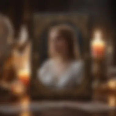 Guidance Through the Angel Tarot A serene angel depicted alongside tarot cards, symbolizing guidance and reflection.