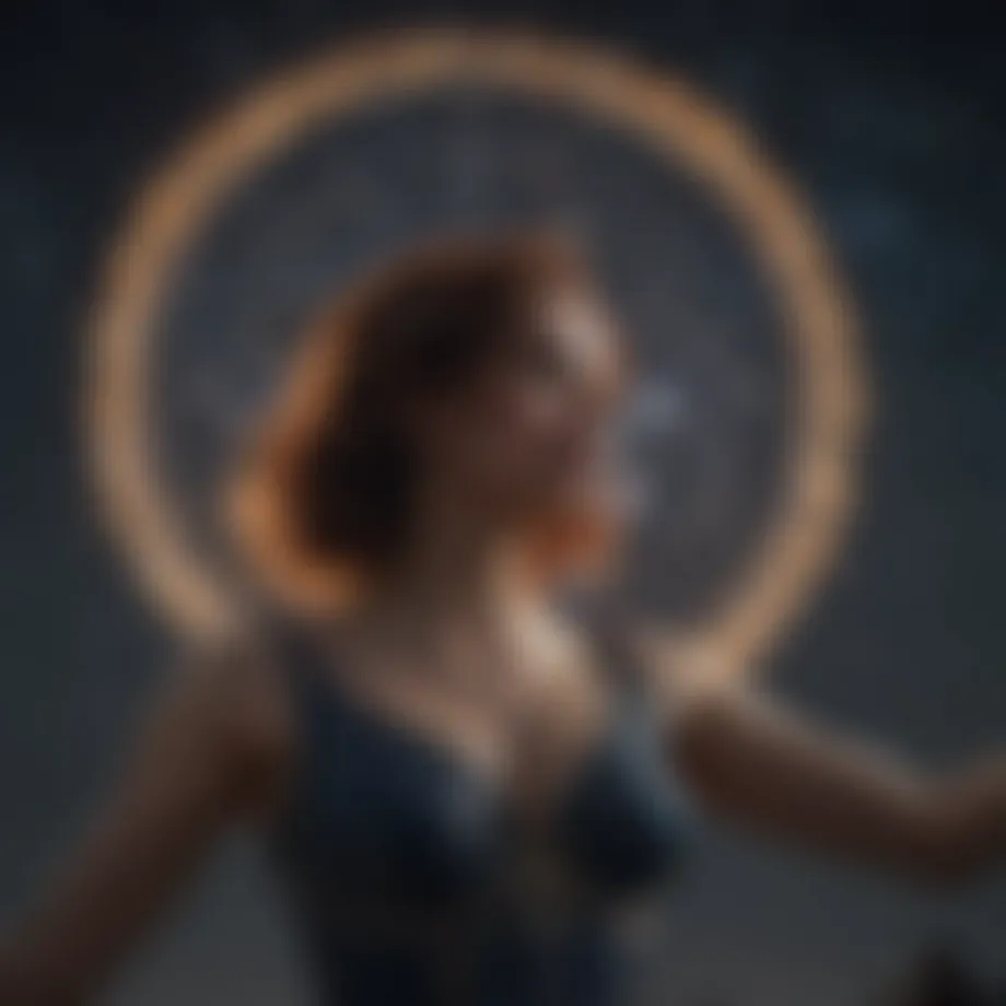 Celestial patterns in the night sky