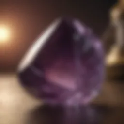 A stunning amethyst crystal that symbolizes tranquility and healing energy
