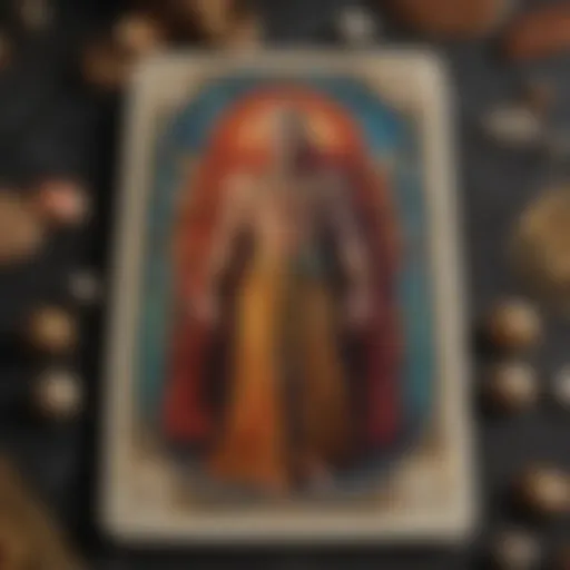 The Thoth Tarot deck spread out with vibrant colors and intricate designs