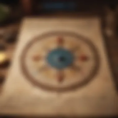 Ancient scroll depicting the historical context of chakra meditation