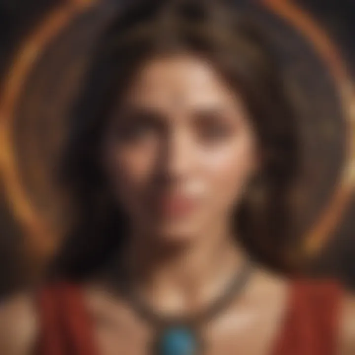 Artistic representation of spiritual enlightenment through chakra work