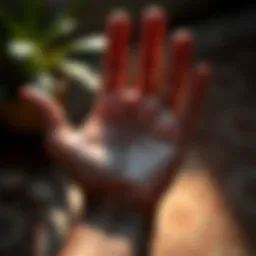 An intricate depiction of palm lines showcasing their significance in the art of palmistry