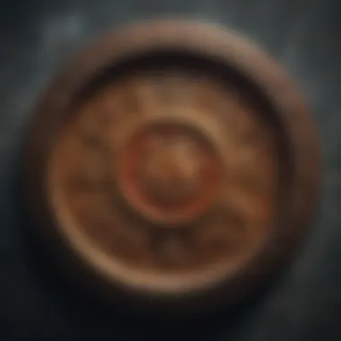 Traditional Chinese Astrological Symbols A traditional Chinese scroll depicting astrological symbols