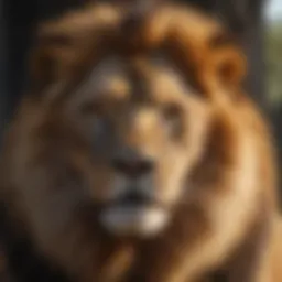 A majestic lion symbolizing the astrological sign Leo