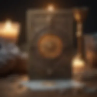 An artistic representation of tarot symbols related to emotional wellness