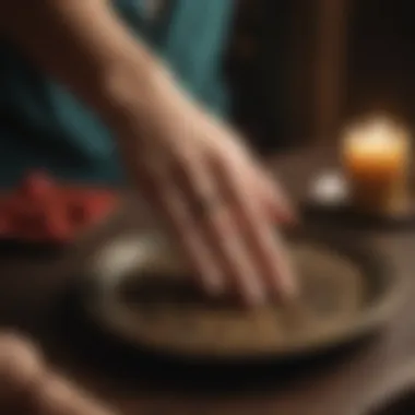 A serene environment for practicing palmistry