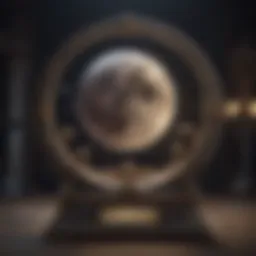 Symbolic representation of the Moon Card in tarot