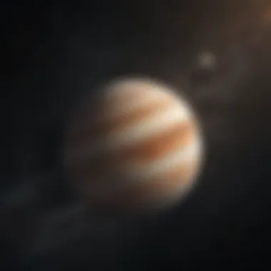 Jupiter's Gravitational Pull Artistic representation of Jupiter's gravitational influence on its moons