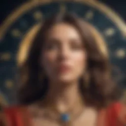 Astrological chart highlighting the rising sign