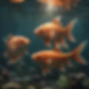 Pisces: The Dual Fish Artistic depiction of Pisces with two fish swimming