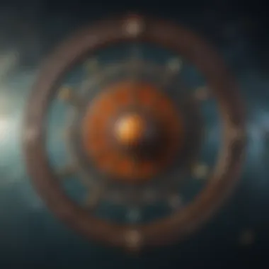 An astrological wheel showcasing the planets and their positions.