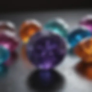 Colorful Birthstones for Zodiac Signs An array of colorful birthstones representing different zodiac signs.