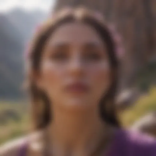 A serene landscape depicting the connection to higher consciousness