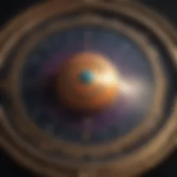 Astrological chart showcasing planetary positions