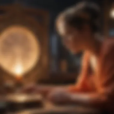 Consulting an Astrologer for Birth Time A person consulting with an astrologer