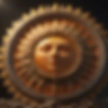 A celestial depiction of the sun and its significance in astrology