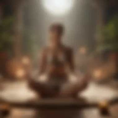 Meditation Space for Introspection on Birth Time A serene environment for meditation and introspection about birth time