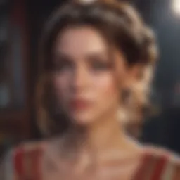 Charming Virgo woman with a thoughtful expression