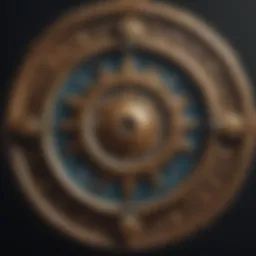 Astrological symbols surrounding a name