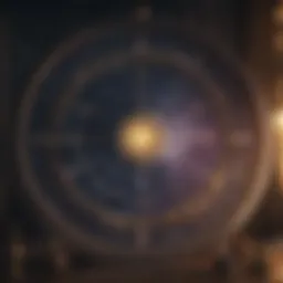 Astrology chart with zodiac symbols and planetary positions