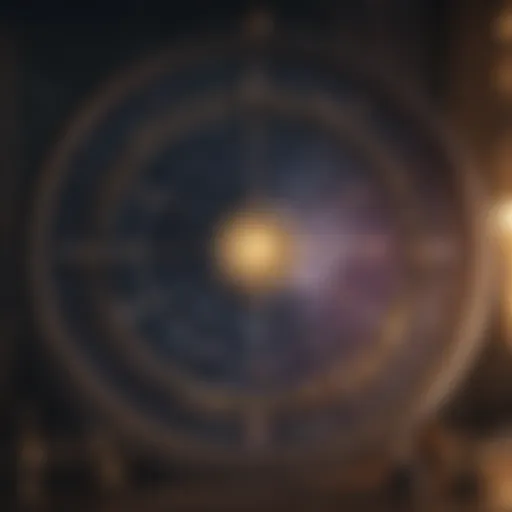 Astrology chart with zodiac symbols and planetary positions
