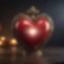Visual representation of the heart chakra symbol