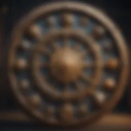 Zodiac wheel showcasing all astrological signs