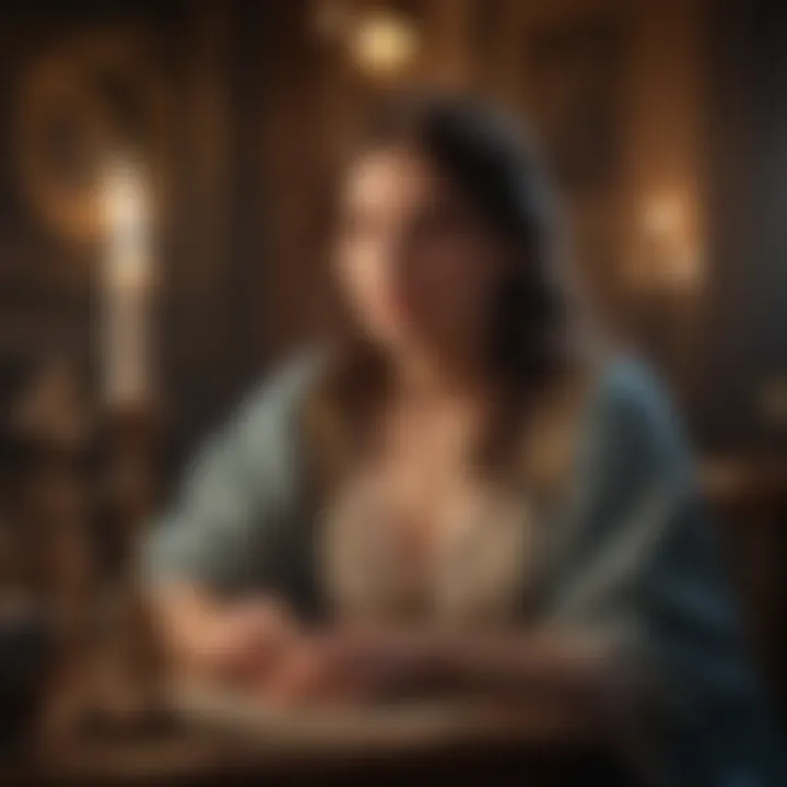 Illustration of intuition in tarot readings