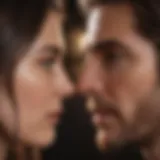 A couple gazing into each other's eyes, symbolizing deep connection.
