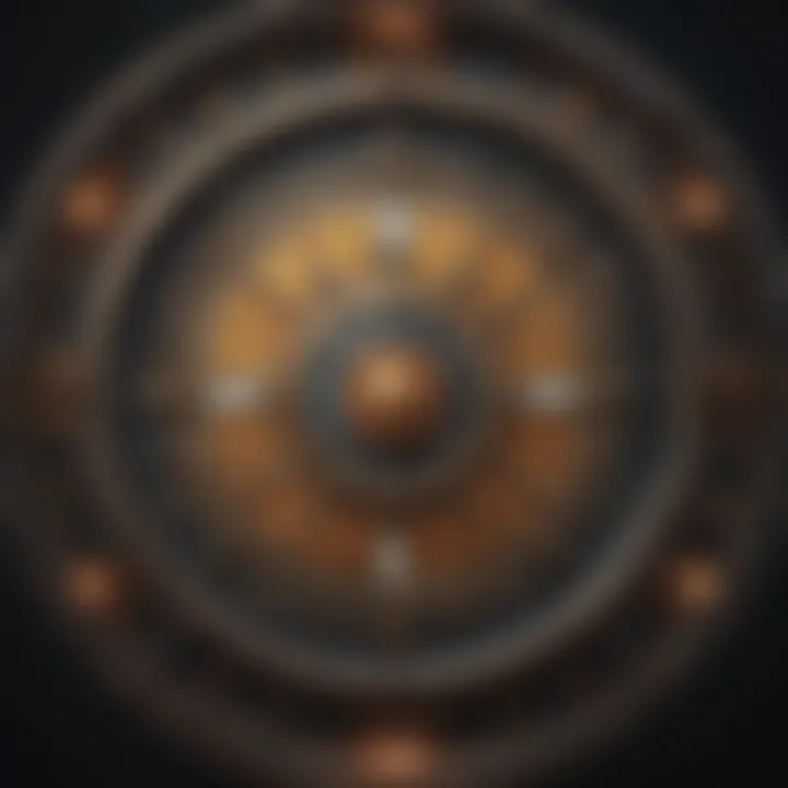 Astrological wheel showcasing different signs